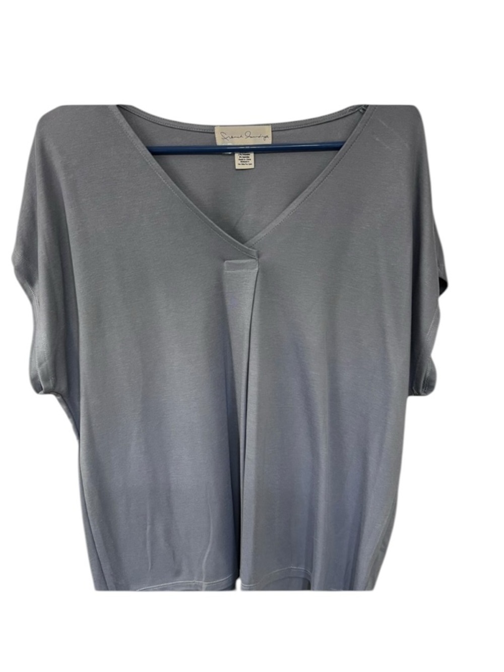 NWT French Laundry Relaxed V-Neck Boxy Top in lavender
